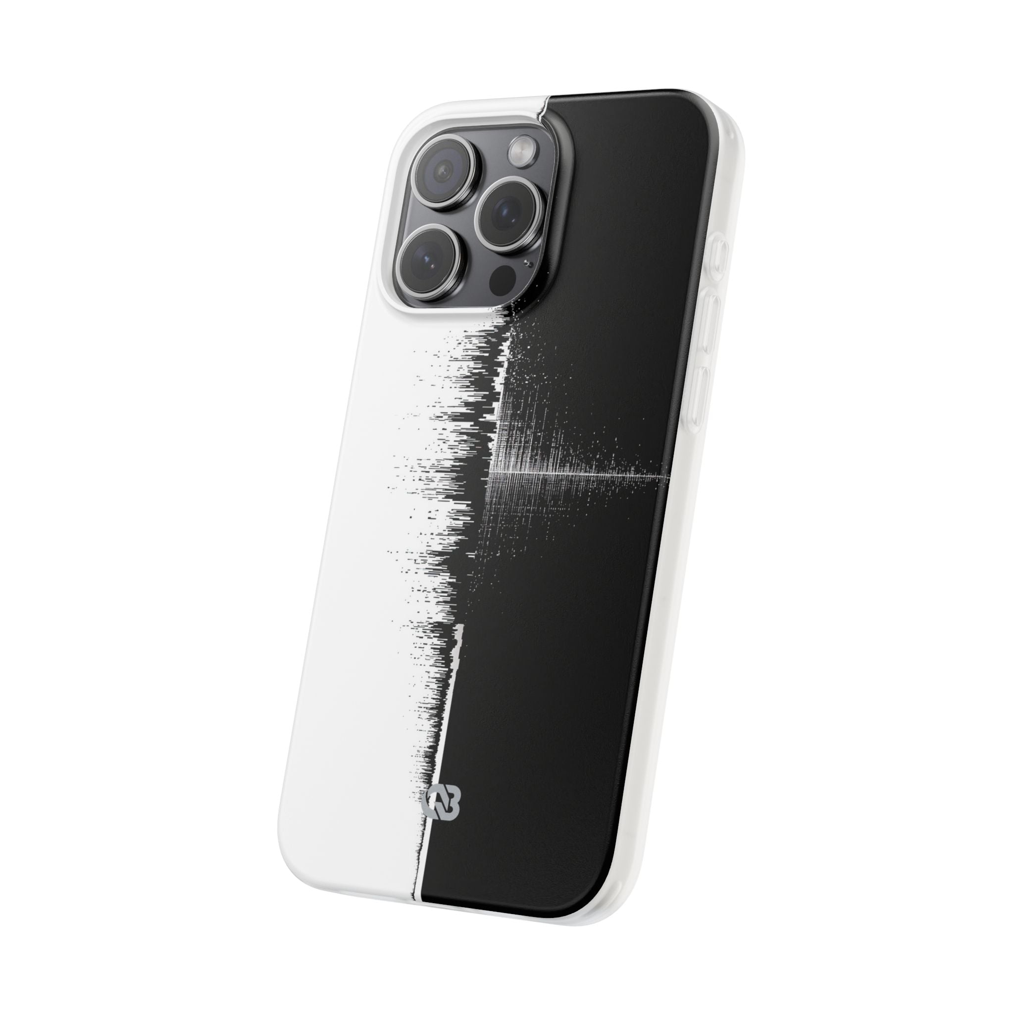 Black Lite Phone Case for iPhone - Static Signal Split