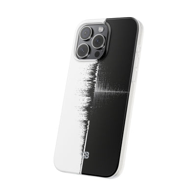 Black Lite Phone Case for iPhone - Static Signal Split