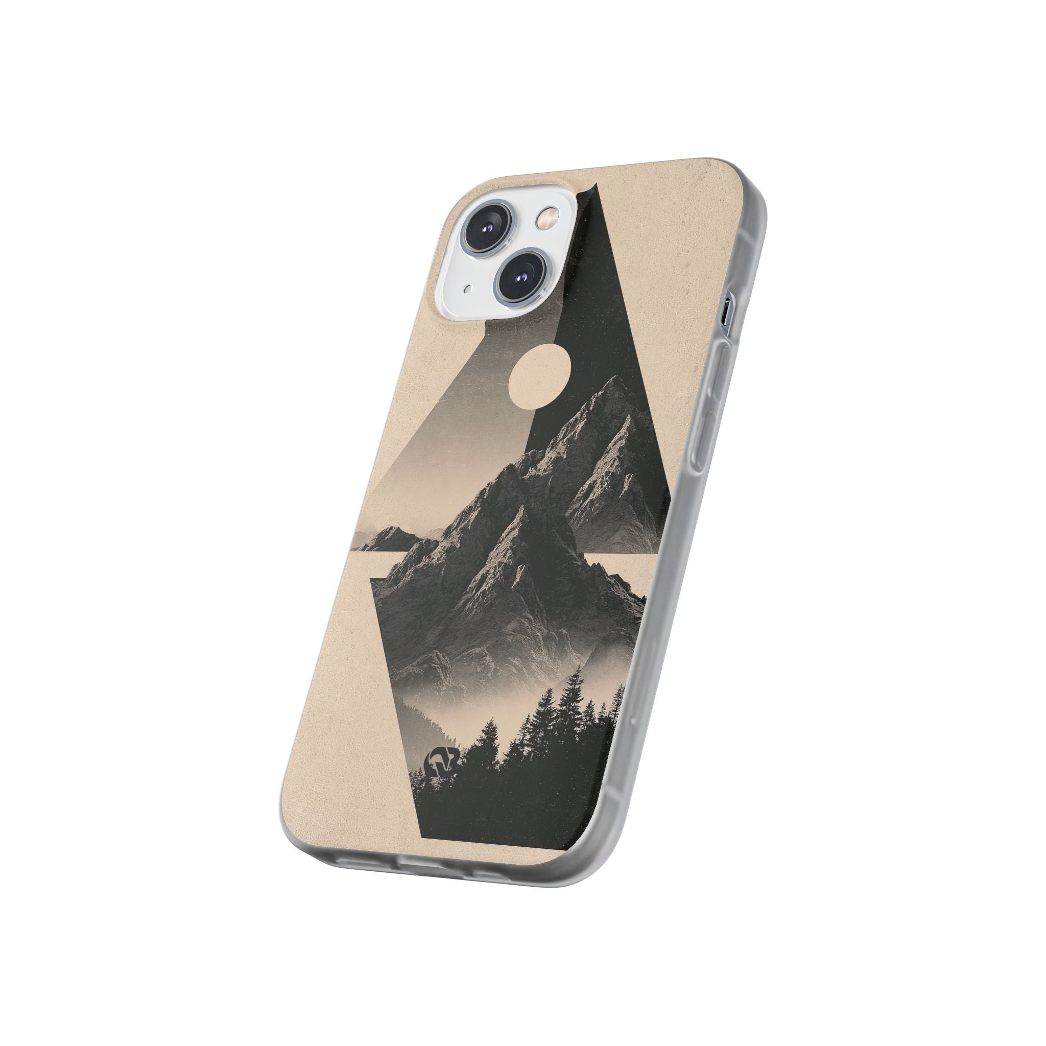 Beige Lite Phone Case for iPhone - Obsidian Summit Parchment