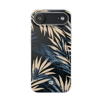 Blue Lite Phone Case for iPhone - Midnight Indigo Palm