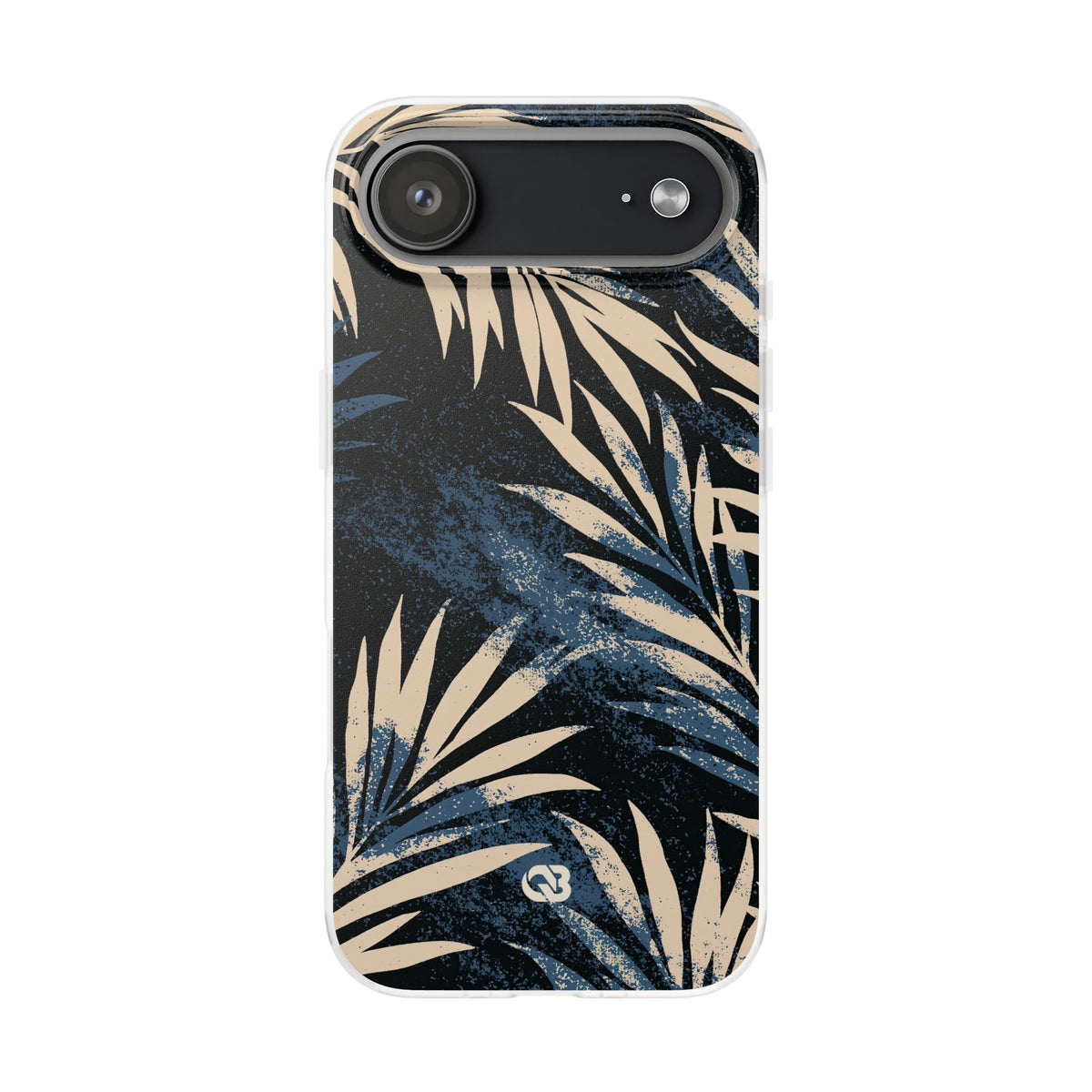 Blue Lite Phone Case for iPhone - Indigo Sandstone Palm