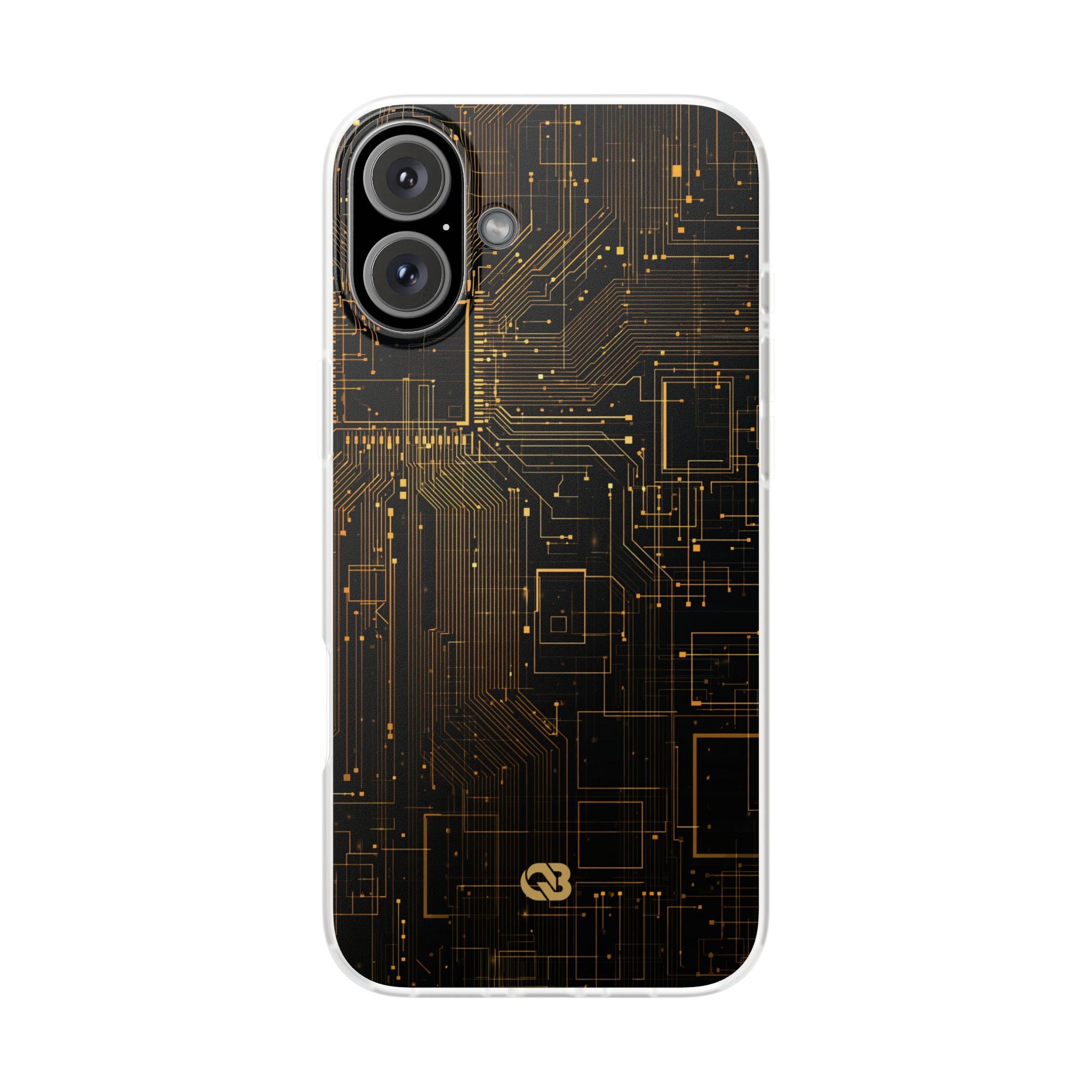 Gold Lite Phone Case for iPhone - Amber Core Mainframe