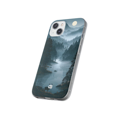 Silent Nordic Fjord · Lite Phone Case for iPhone ·  Blue