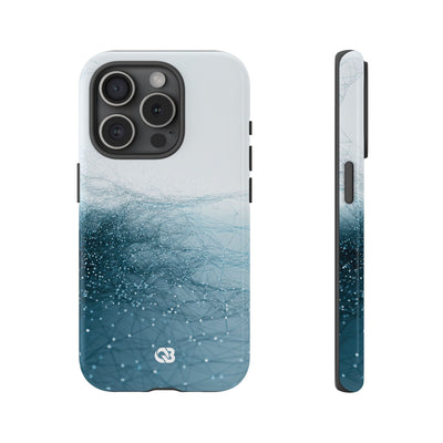 Teal Tough Phone Case for iPhone - Arctic Pulse Mesh
