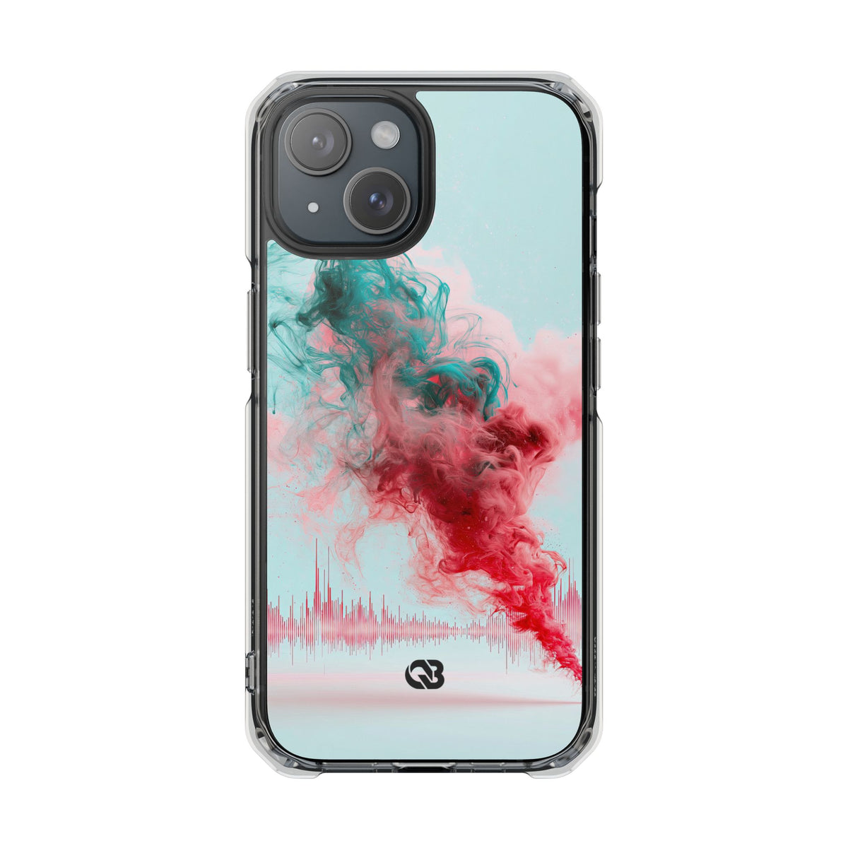 Sonic Bloom · Clear Impact Magnetic Phone Case for iPhone · Red