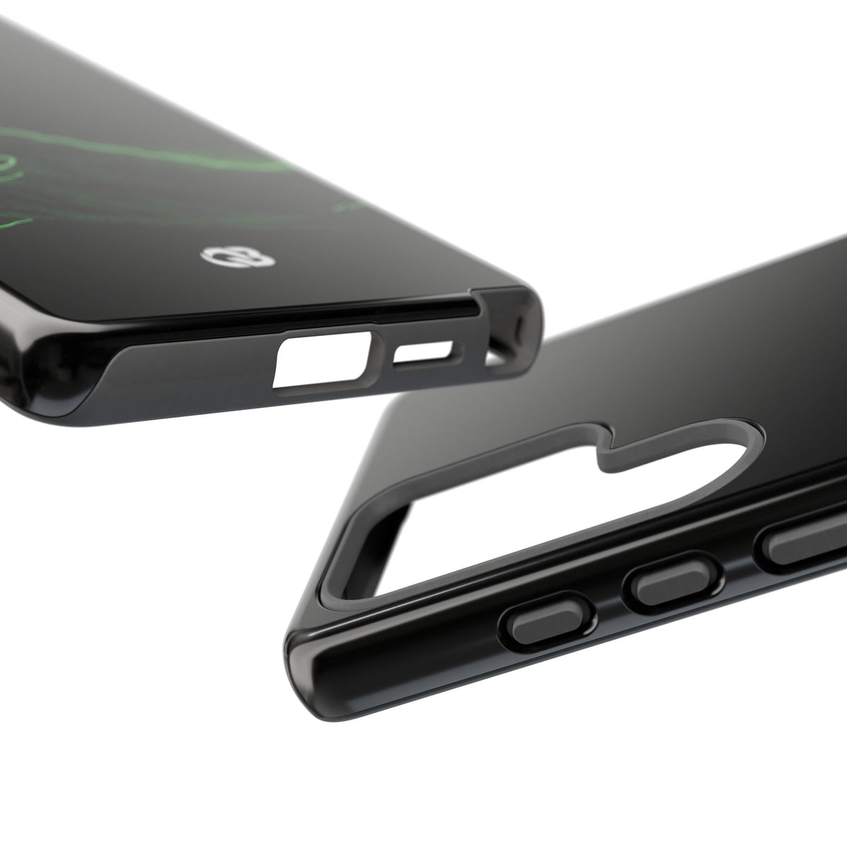 Nordic Mountain Contour · Tough Phone Case for Samsung · Black