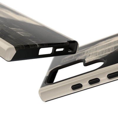 Beige Tough Phone Case for Samsung - Monolith Urban Grid