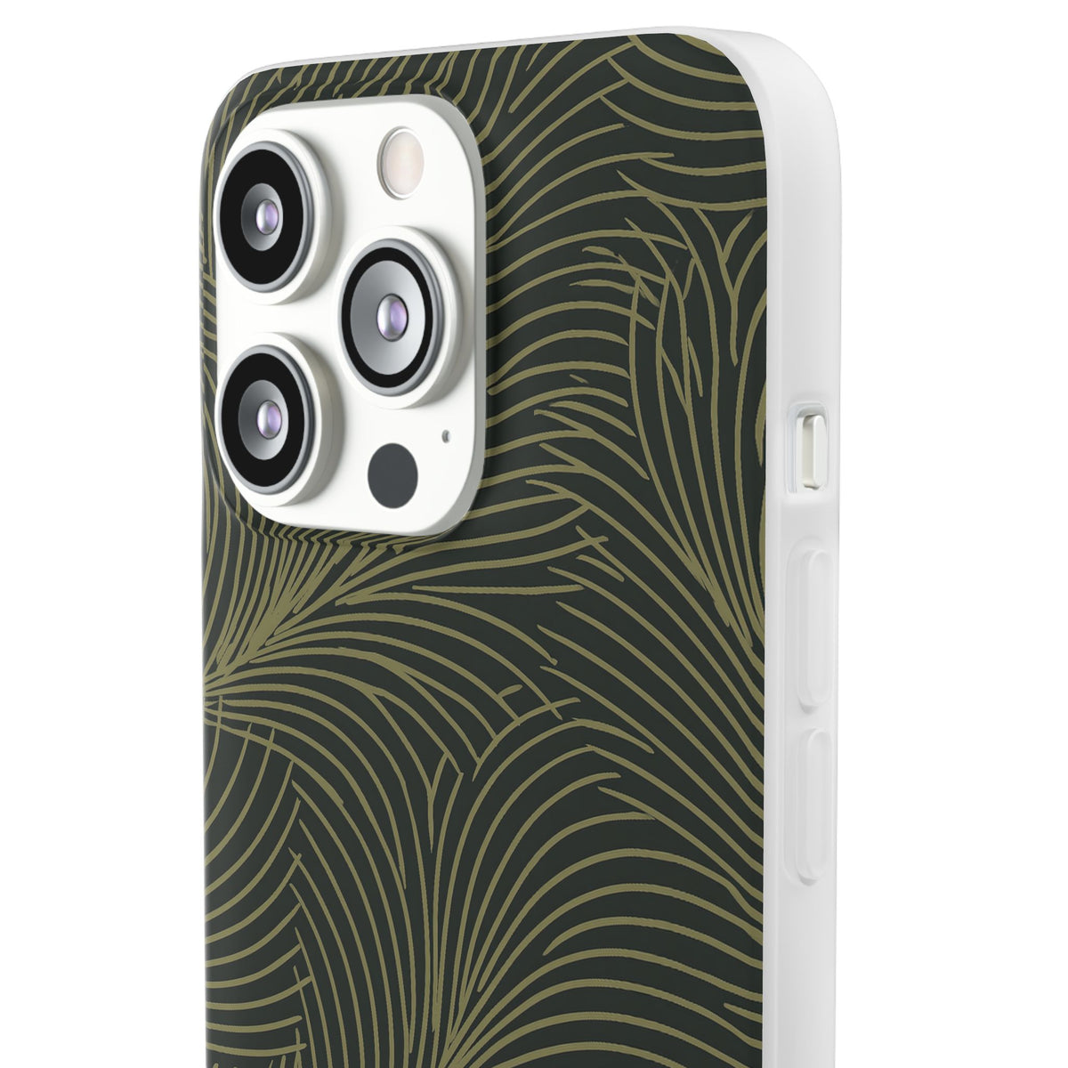 Midnight Palm Frond · Lite Phone Case for iPhone ·  Green