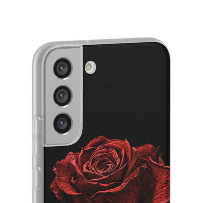 Crimson Noir Rose · Lite Phone Case for Samsung · Black
