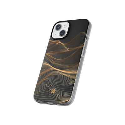 Black Lite Phone Case for iPhone - Copper Topo Ridge