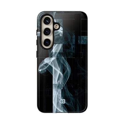Black Tough Phone Case for Samsung - Arctic Vapor Grid