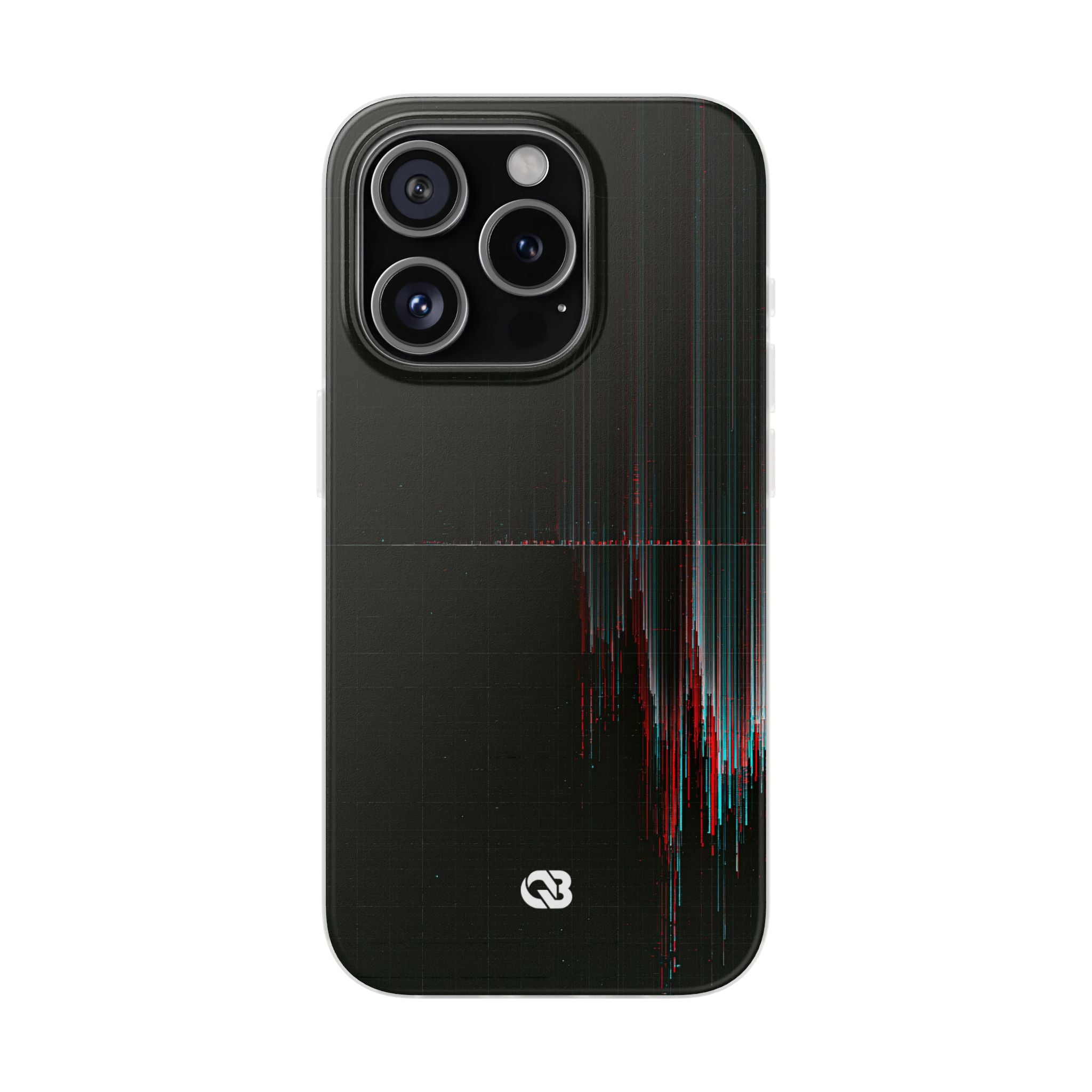 Black Lite Phone Case for iPhone - Corrupted Data Stream