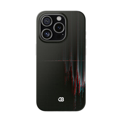 Black Lite Phone Case for iPhone - Corrupted Data Stream
