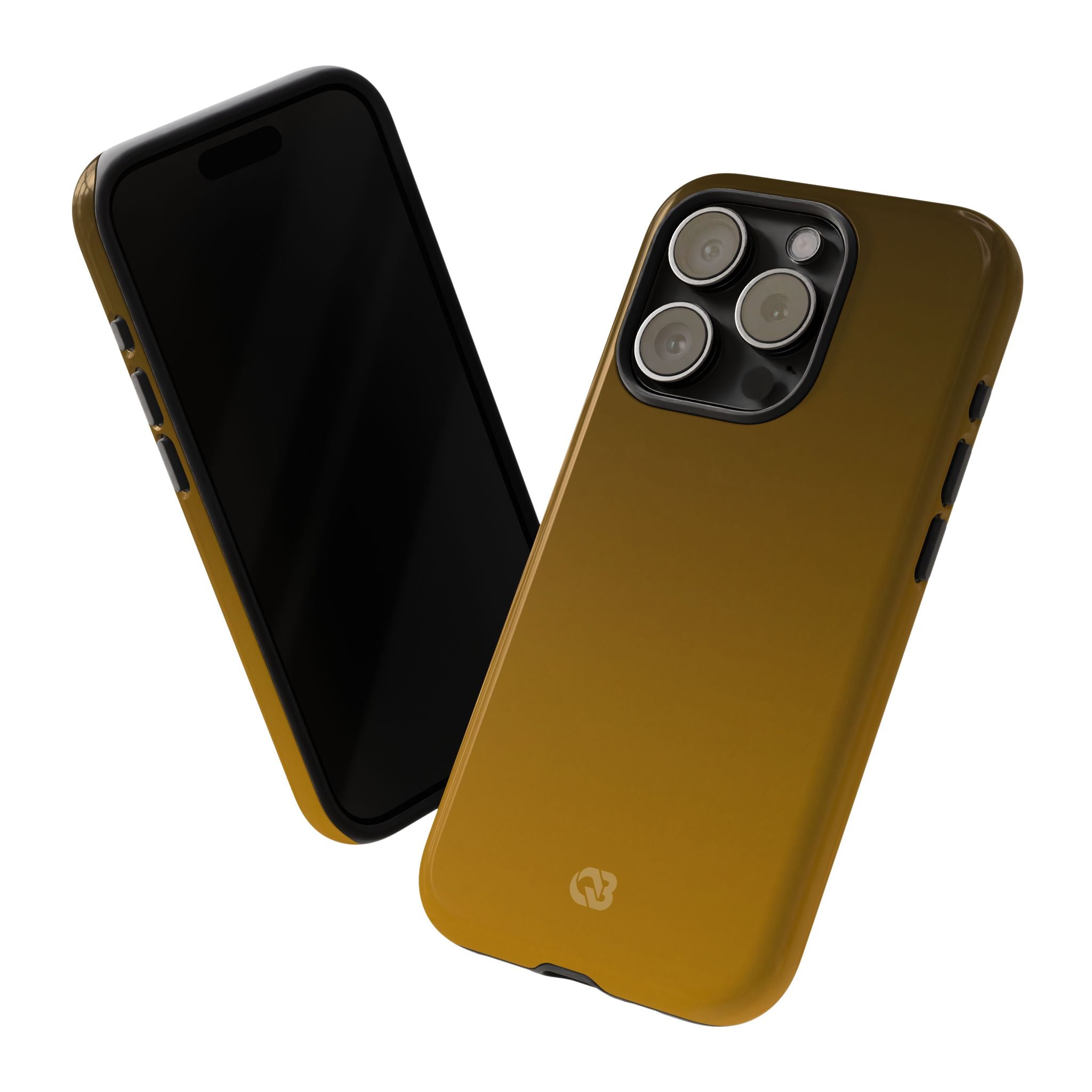Gold Tough Phone Case for iPhone - Scorched Gold Haze