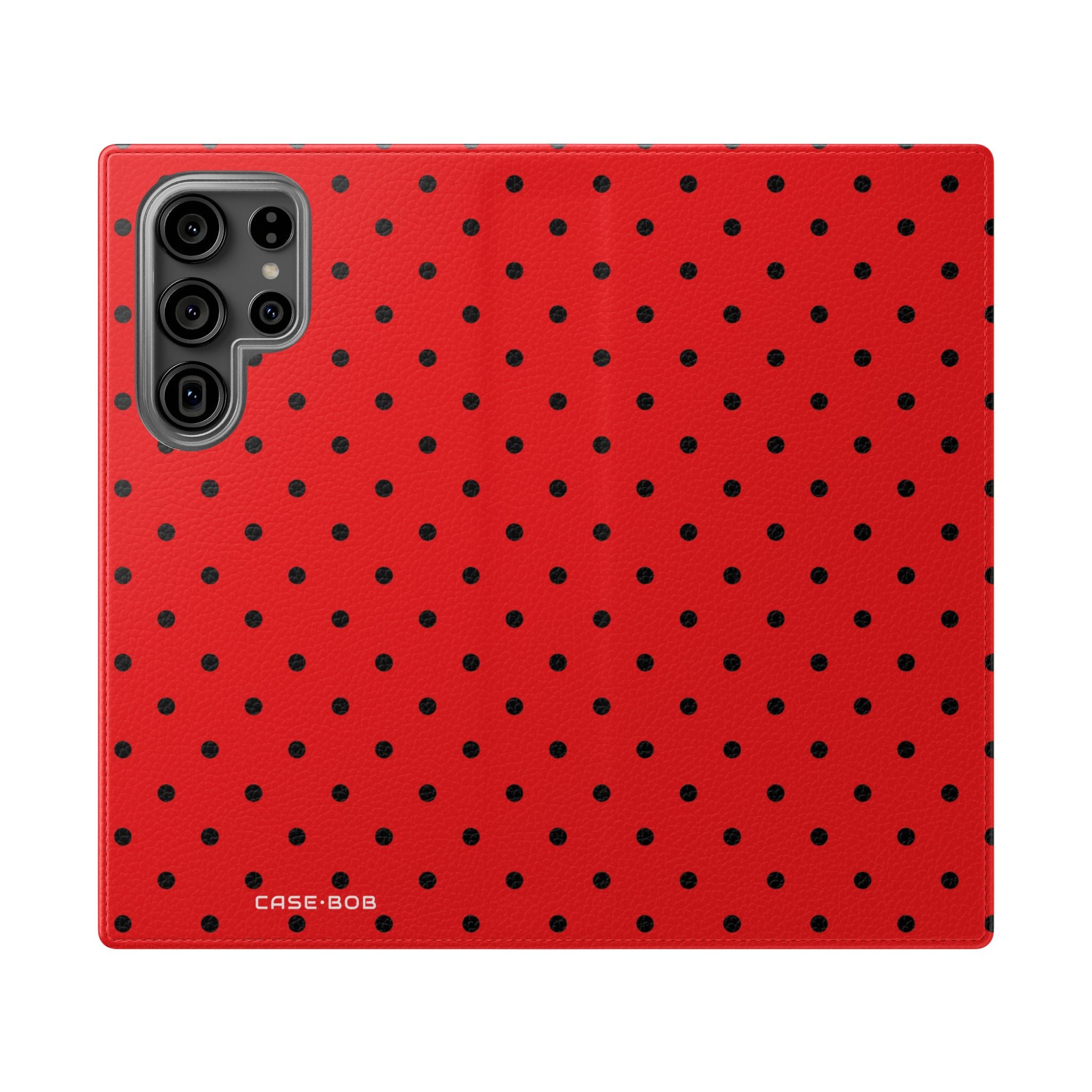 Black Dot Grid - Samsung S23 Ultra Case - Wallet
