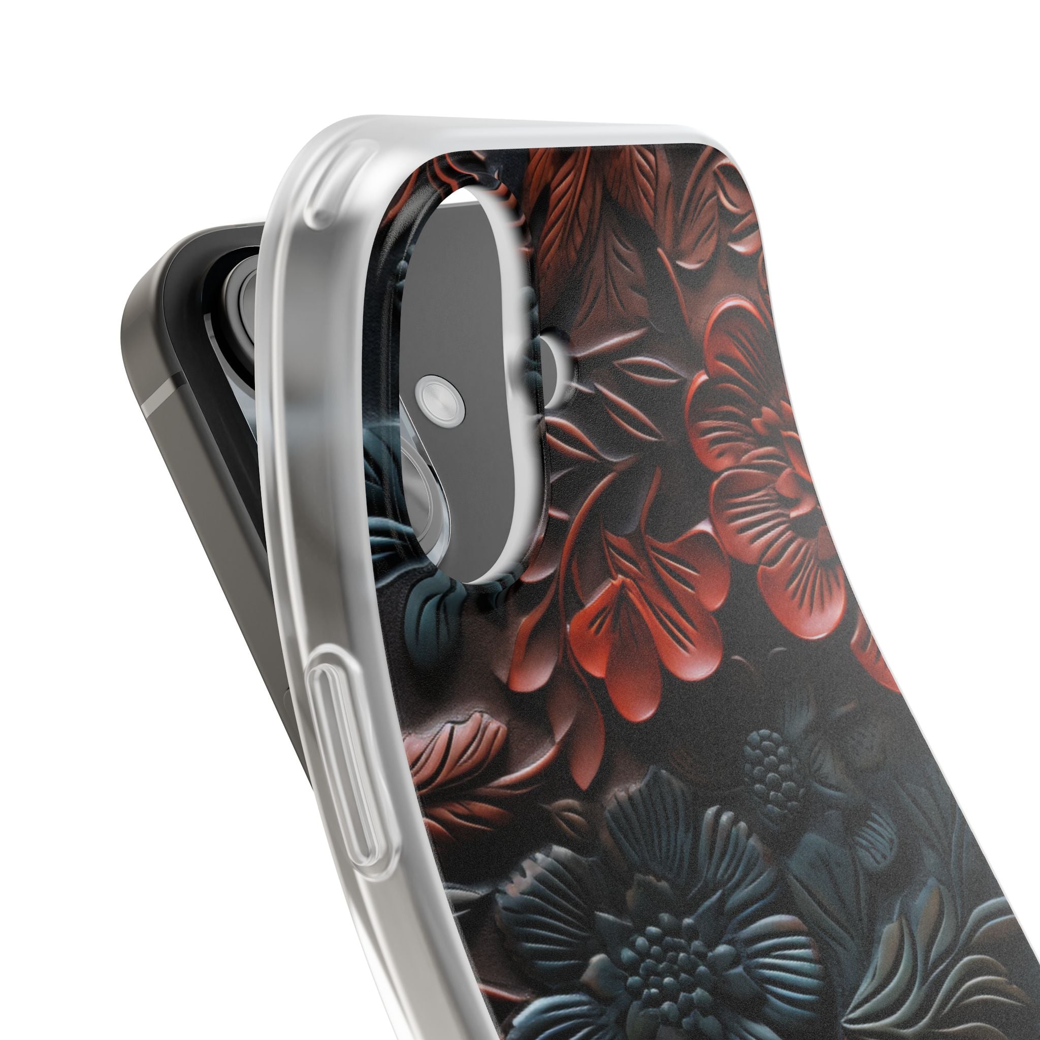 Carved Earth Bloom · Soft Phone Case for iPhone