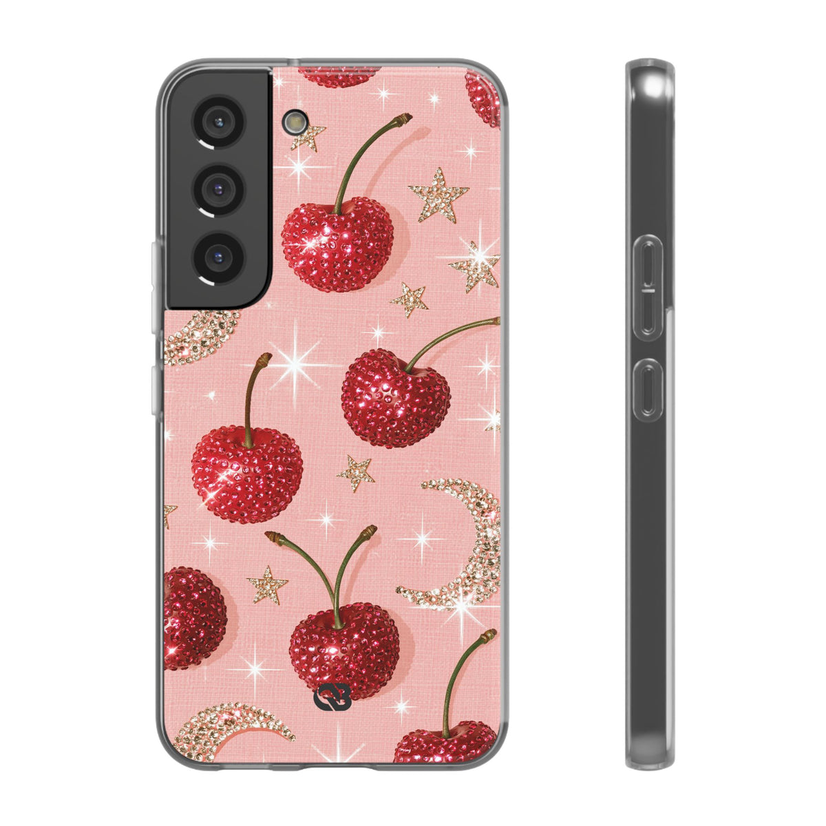 Bedazzled Ruby Cherries · Lite Phone Case for Samsung · Pink