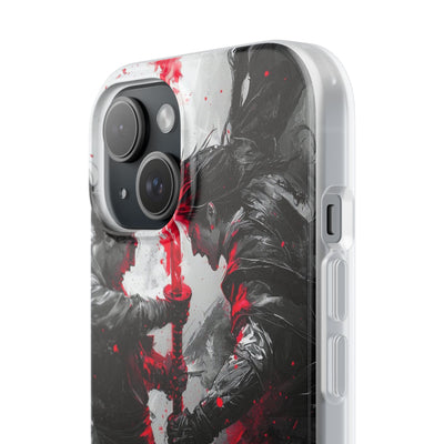 Shattered Crimson Duel · Soft Capa para iPhone