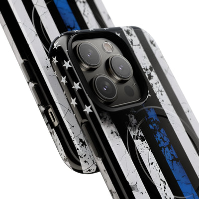 Gritty Cobalt Flag · Tough+ Phone Case for iPhone · Magsafe