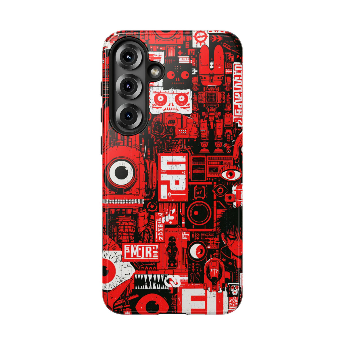 Neo Mecha Collage · Tough Phone Case for Samsung · Red