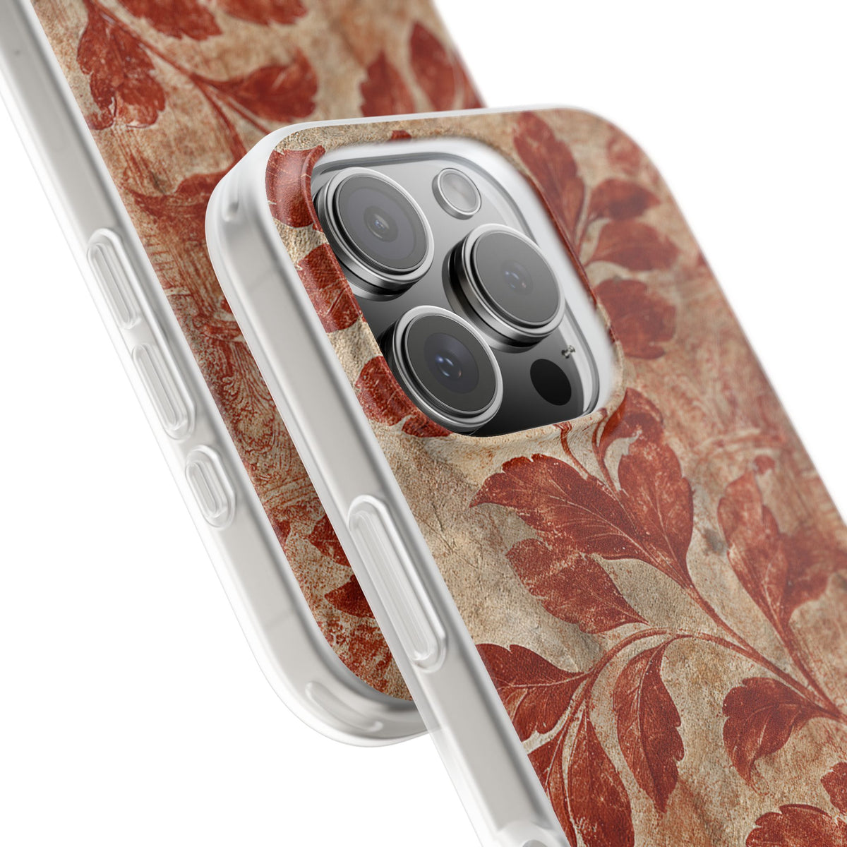 Terracotta Botanical Fresco · Lite Phone Case for iPhone ·  Red