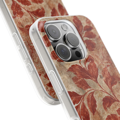 Terracotta Botanical Fresco · Lite Phone Case for iPhone ·  Red