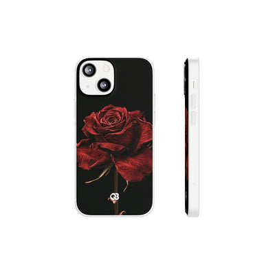 Crimson Noir Rose · Lite Phone Case for iPhone ·  Black