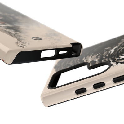 Ink Wash Tiger · Tough Phone Case for Samsung · Beige
