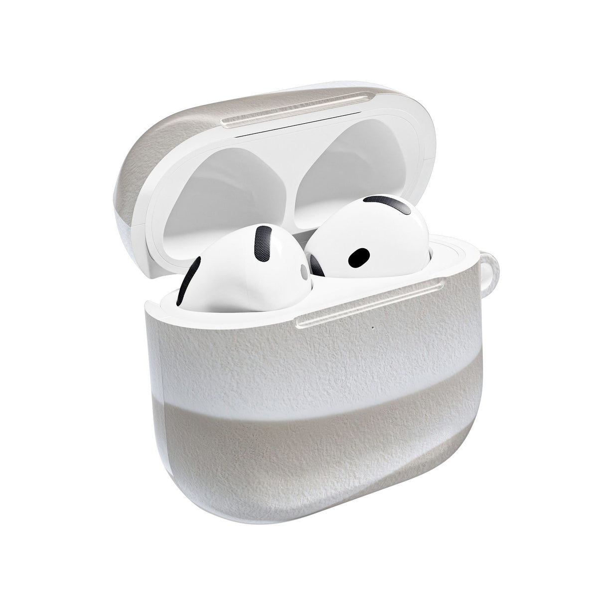 Sculpted Dune Relief · Hard Case for AirPods & AirPods Pro · White