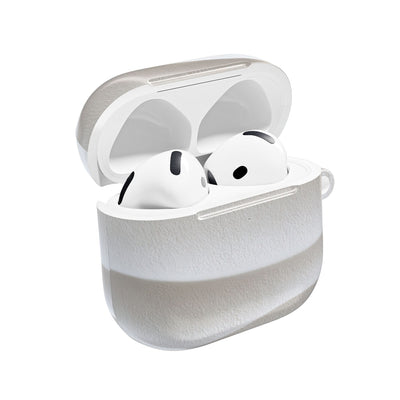 Sculpted Dune Relief · Hard Case for AirPods & AirPods Pro · White