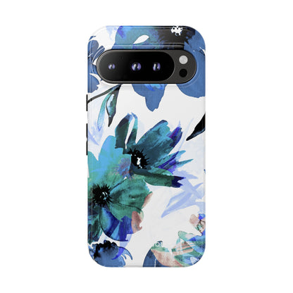 Blue Blossom Radiance Google Pixel 9 Pro Case - Tough