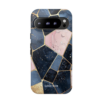 Golden Mosaik Google Pixel 9 Pro Case - Tough