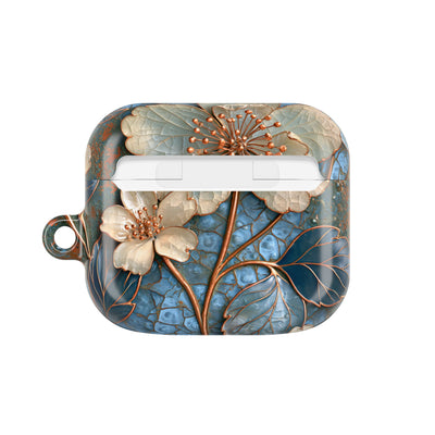 Gilded Blossom Reverie · Hard Case for AirPods & AirPods Pro · Teal