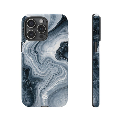 Suminagashi Ink Flow · Tough Phone Case for iPhone · Grey