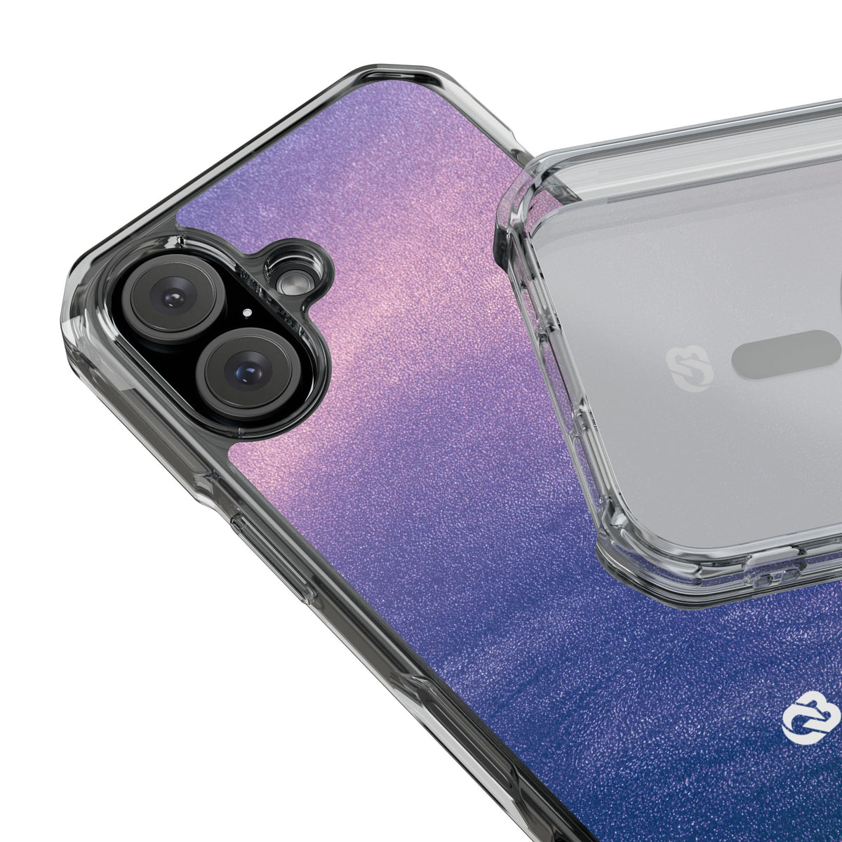 Ethereal Violet Glow · Clear Impact Magnetic Phone Case for iPhone · Purple