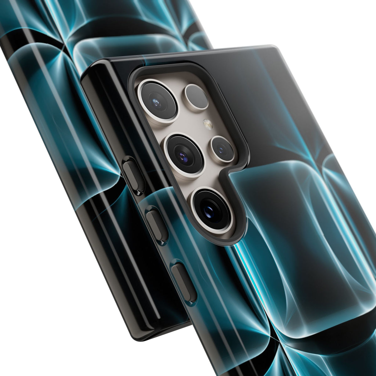Cyan Core Matrix · Tough Phone Case for Samsung · Blue
