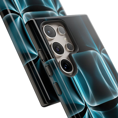 Cyan Core Matrix · Tough Phone Case for Samsung · Blue