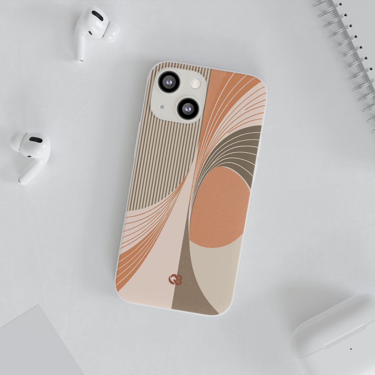 Terracotta Meridian · Lite Phone Case for iPhone ·  Orange