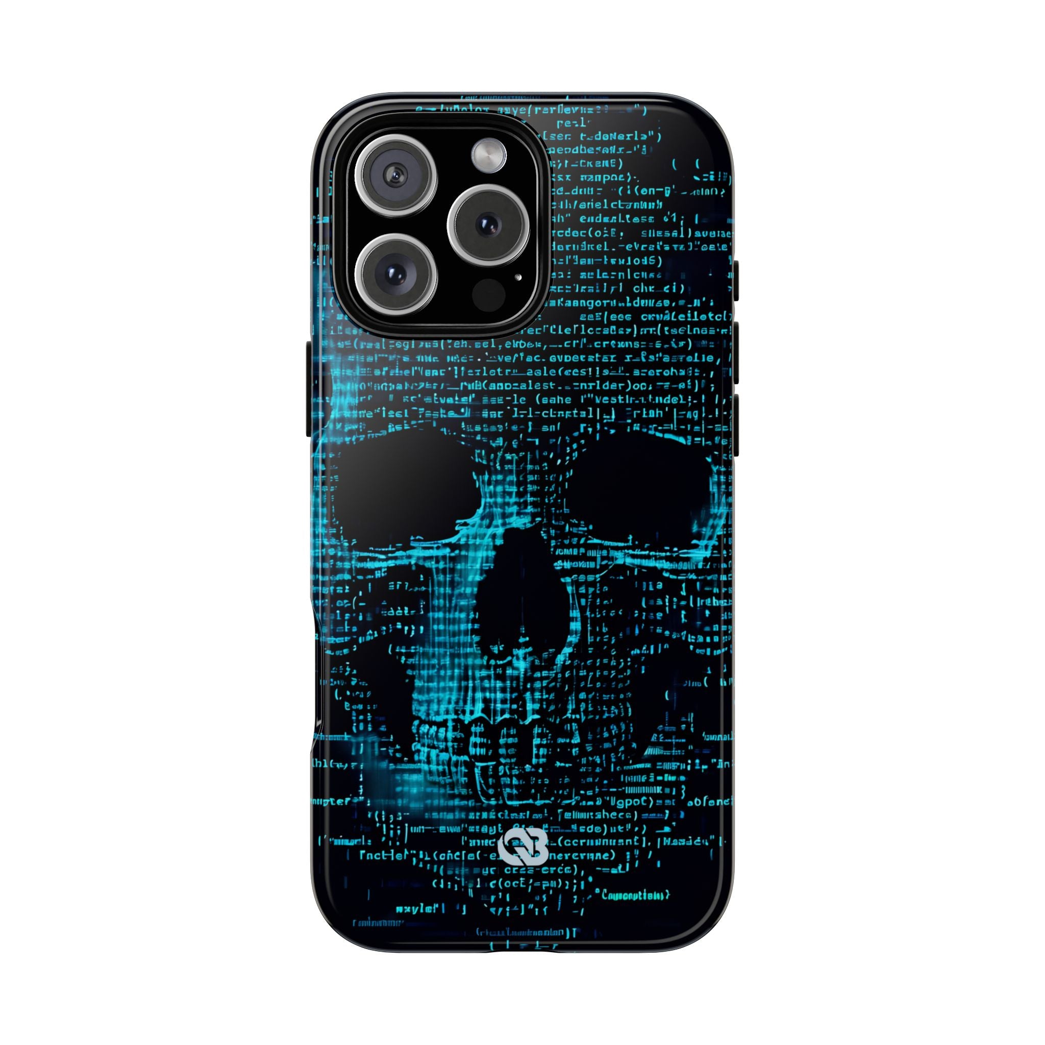 Cyan Glitch Skull · Tough