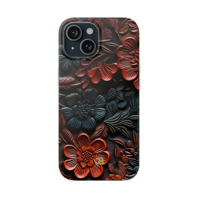 Carved Earth Bloom · Soft Phone Case for iPhone