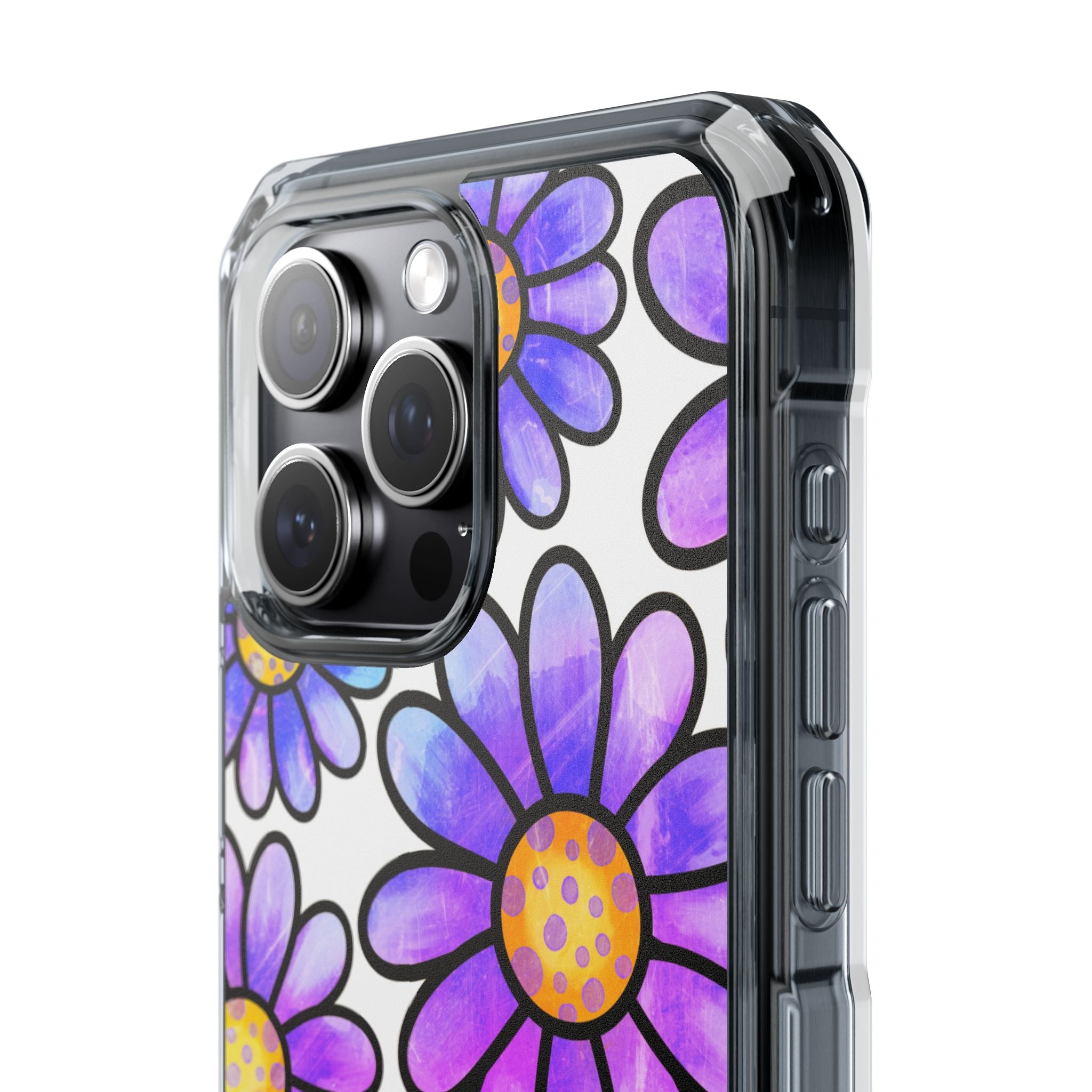 Violet Grunge Bloom · Impact Phone Case for iPhone · Magsafe
