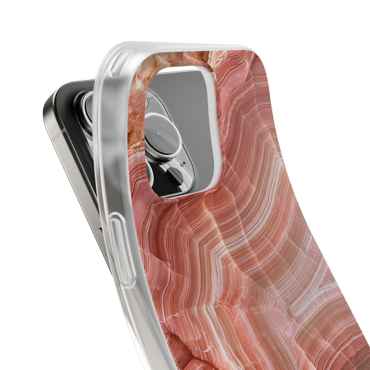 Blushing Rose Strata · Lite Phone Case for iPhone ·  Pink