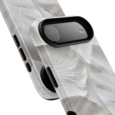 Sculpted Ivory Leaves · Tough+ Hoesje voor iPhone · Magsafe