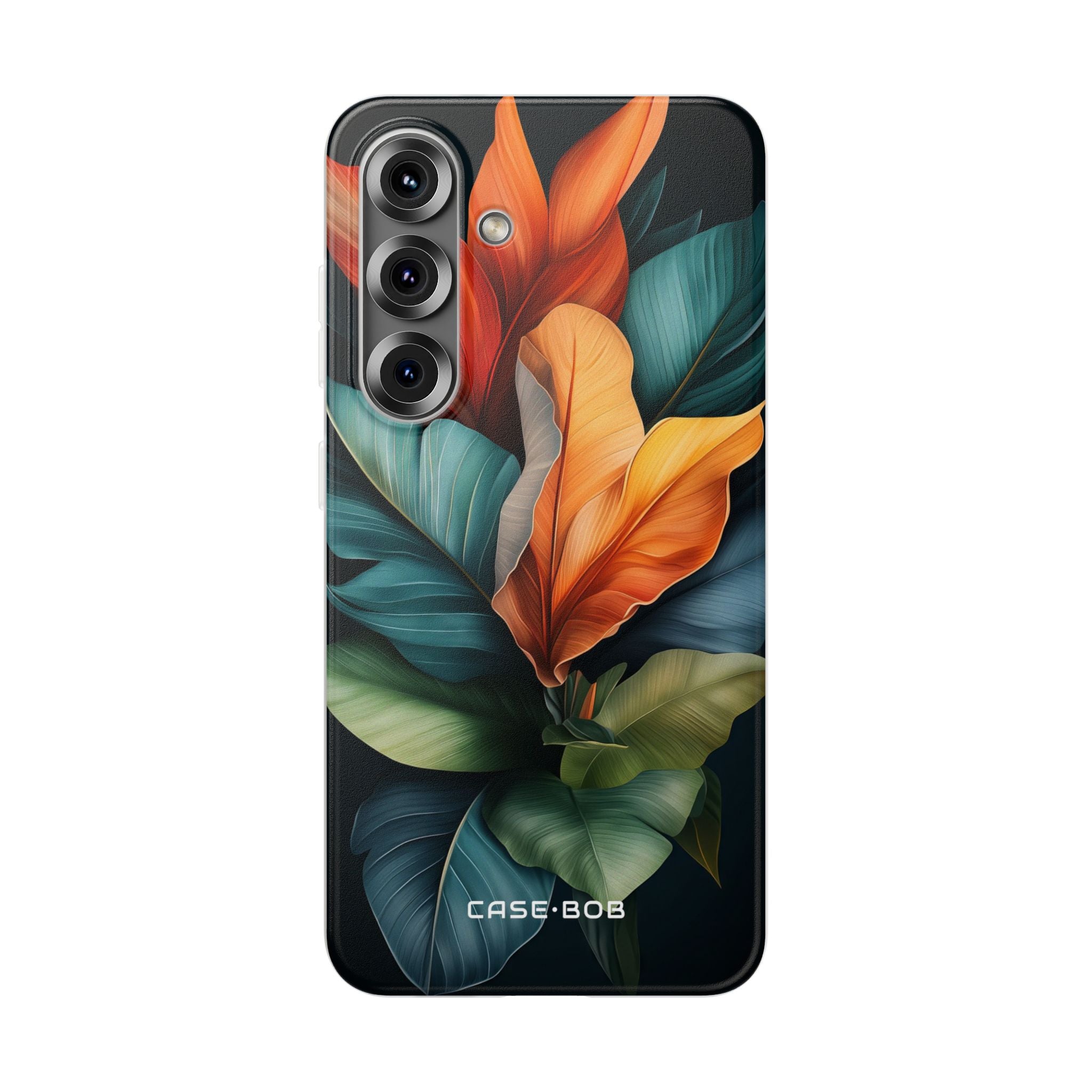 Tropischer Blattburst Samsung S25 Case - Soft