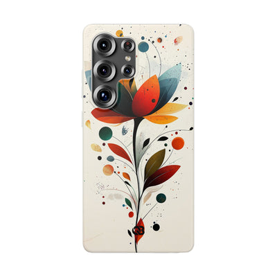 Burnt Petal Abstract · Soft Handyhülle für Samsung