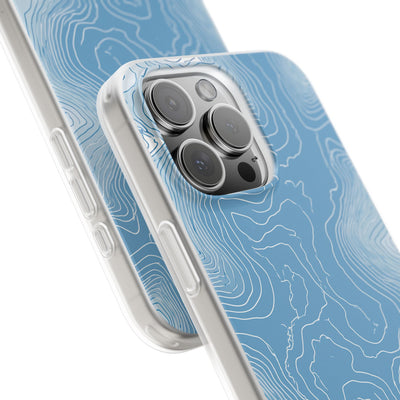 Glacial Basin Topo · Lite Phone Case for iPhone ·  Blue