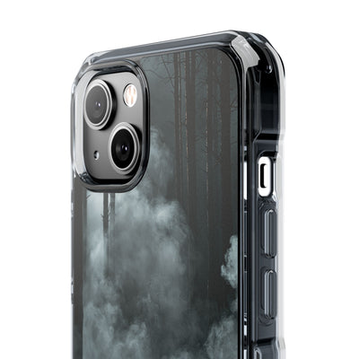 Shadowed Pine Mist · Clear Impact Magnetic Phone Case for iPhone ·  Black