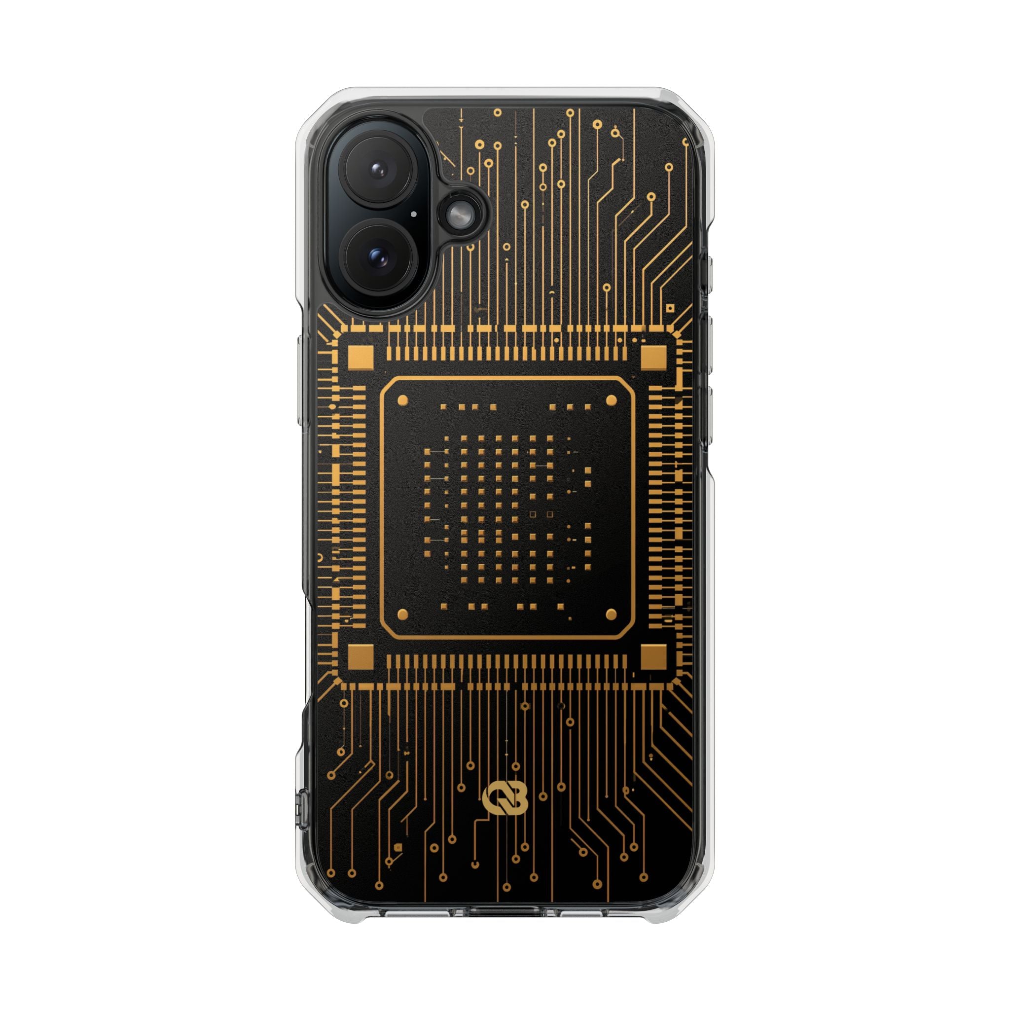 Gold Impact MagSafe Phone Case for iPhone - Cyber Gold Processor