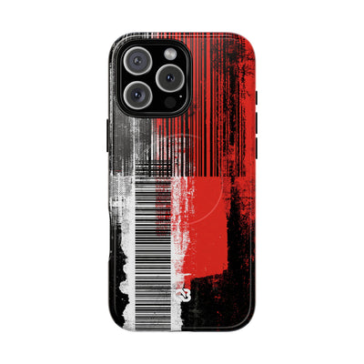 Distorted Barcode · Tough 2.0 Magnetic Phone Case for iPhone · Black