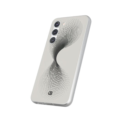 White Lite Phone Case for Samsung - Linear Torsion Grid